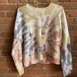 Madewell tie dye sweater. NWT. XL
